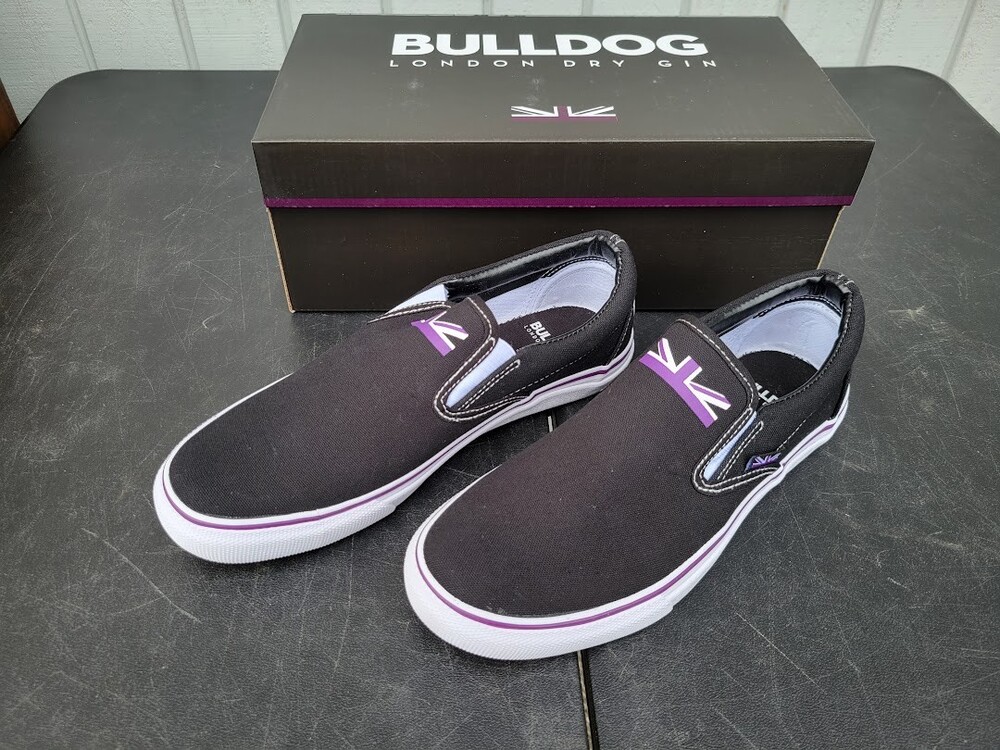 Bulldog London Dry Gin Mens Slip On Sneaker Shoes Size 8
